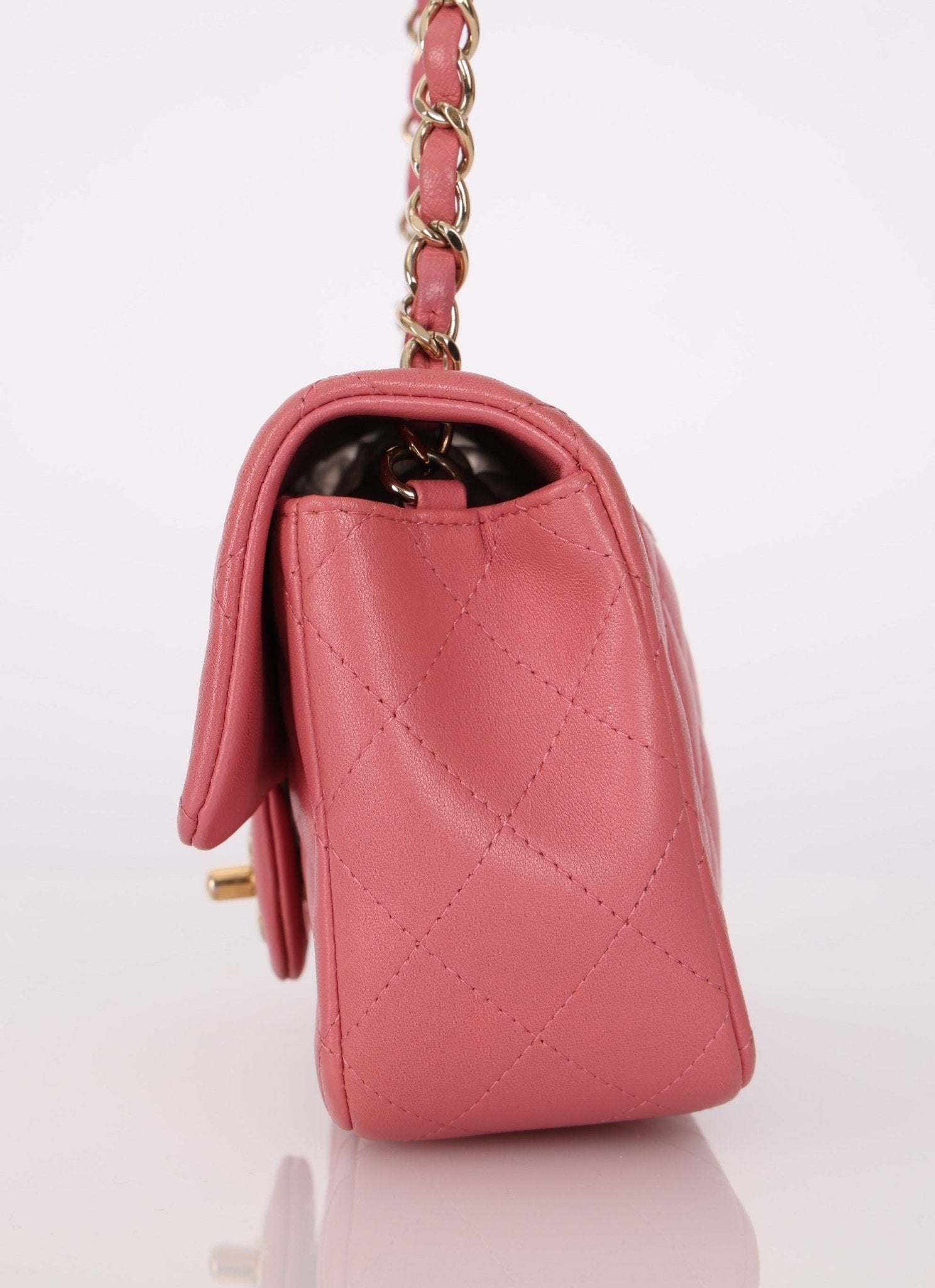 Chanel 2014 Lambskin Valentine Charms Rectangular Flap Bag - FashioNica