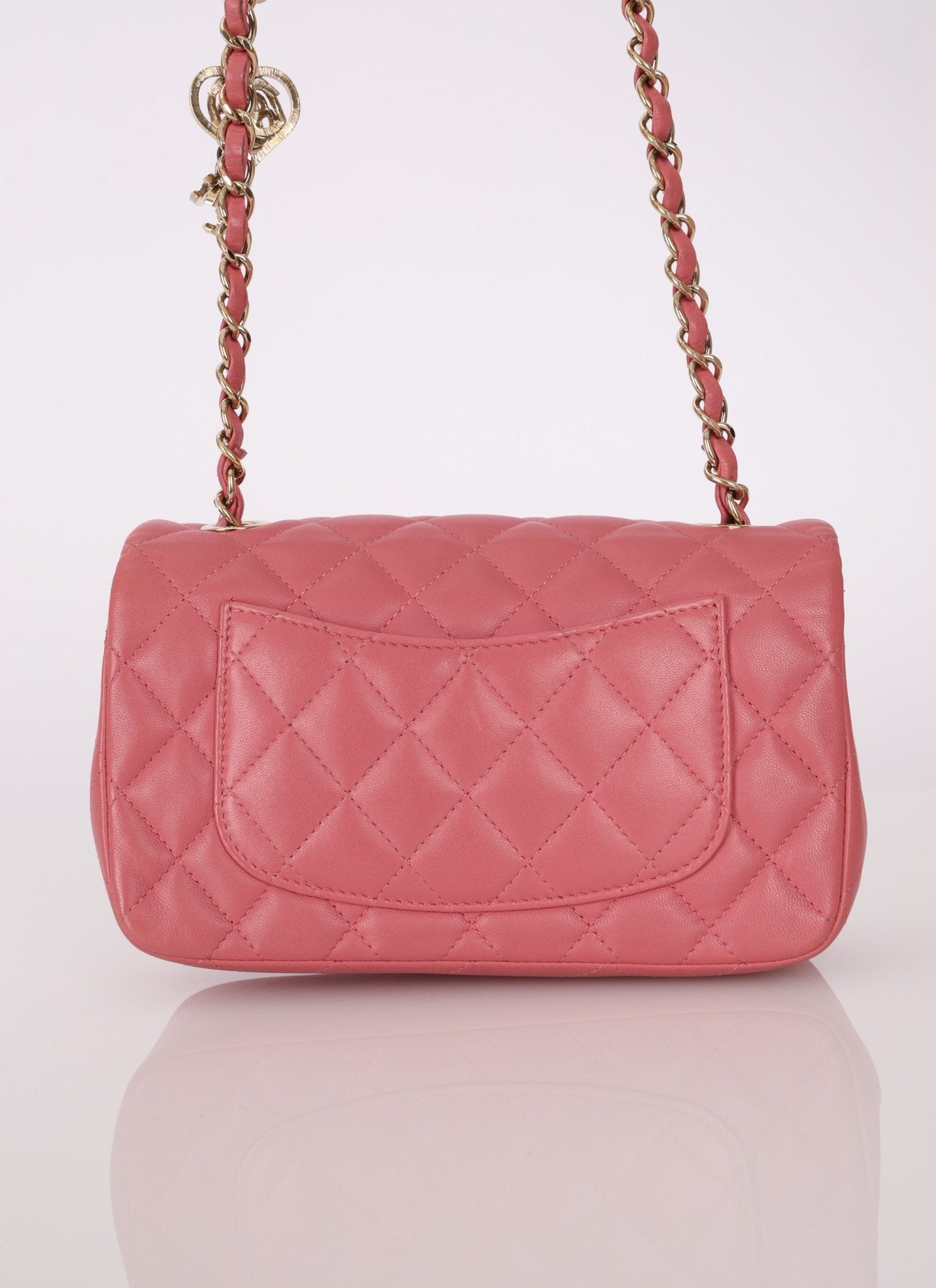 Chanel 2014 Lambskin Valentine Charms Rectangular Flap Bag - FashioNica