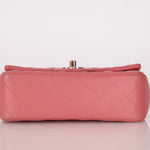 Chanel 2014 Lambskin Valentine Mini Rectangle Charm Flap Bag - FashioNica