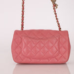 Chanel 2014 Lambskin Valentine Mini Rectangle Charm Flap Bag - FashioNica