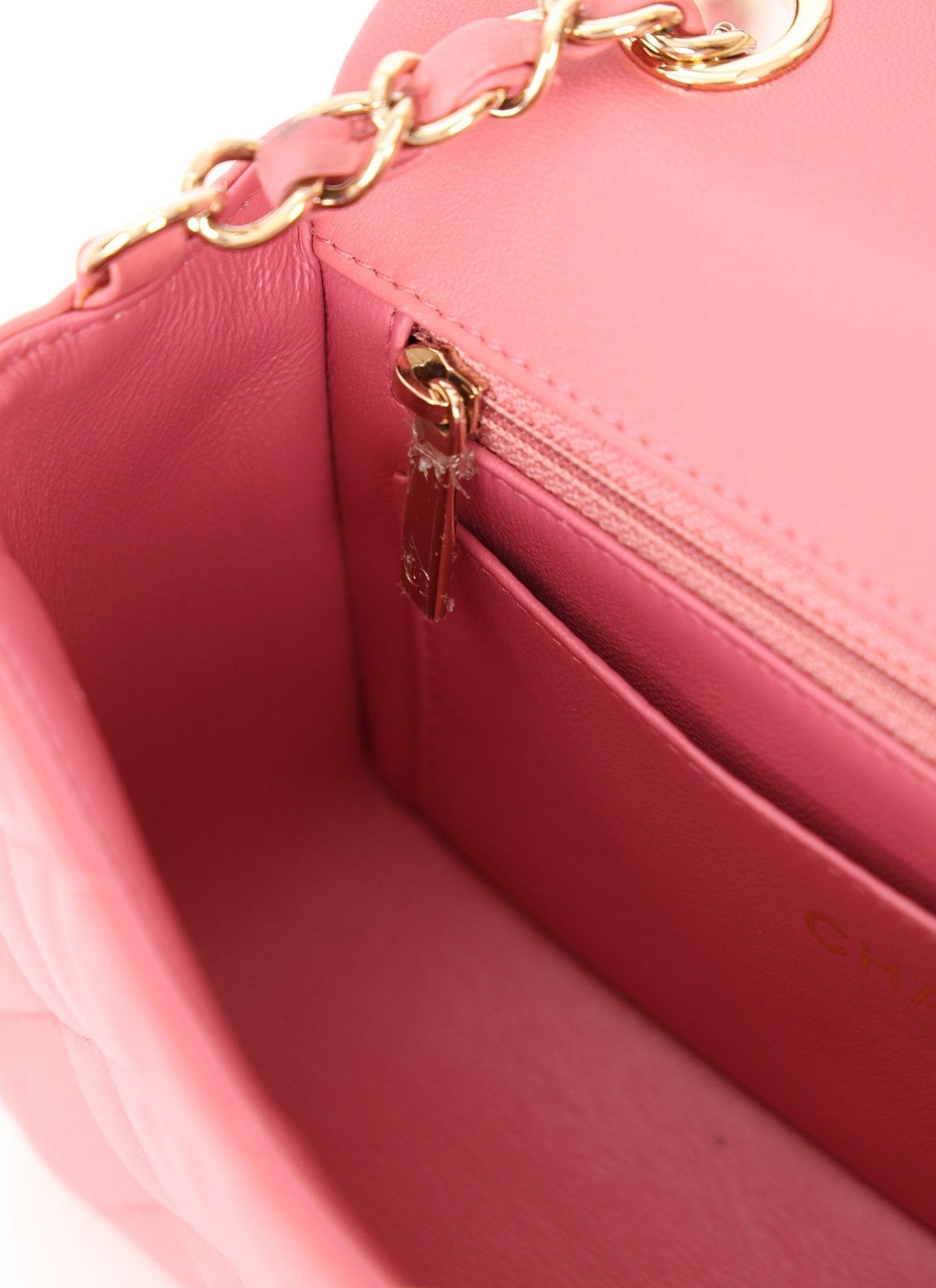 Chanel 2014 Lambskin Valentine Mini Rectangle Charm Flap Bag - FashioNica