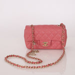 Chanel 2014 Lambskin Valentine Mini Rectangle Charm Flap Bag - FashioNica