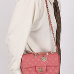 Chanel 2014 Lambskin Valentine Mini Rectangle Charm Flap Bag - FashioNica