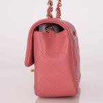 Chanel 2014 Lambskin Valentine Mini Rectangle Charm Flap Bag - FashioNica