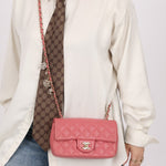 Chanel 2014 Lambskin Valentine Mini Rectangle Charm Flap Bag - FashioNica