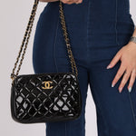 Chanel 2014 Patent Double Zip Camera Bag - FashioNica