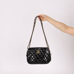 Chanel 2014 Patent Double Zip Camera Bag - FashioNica