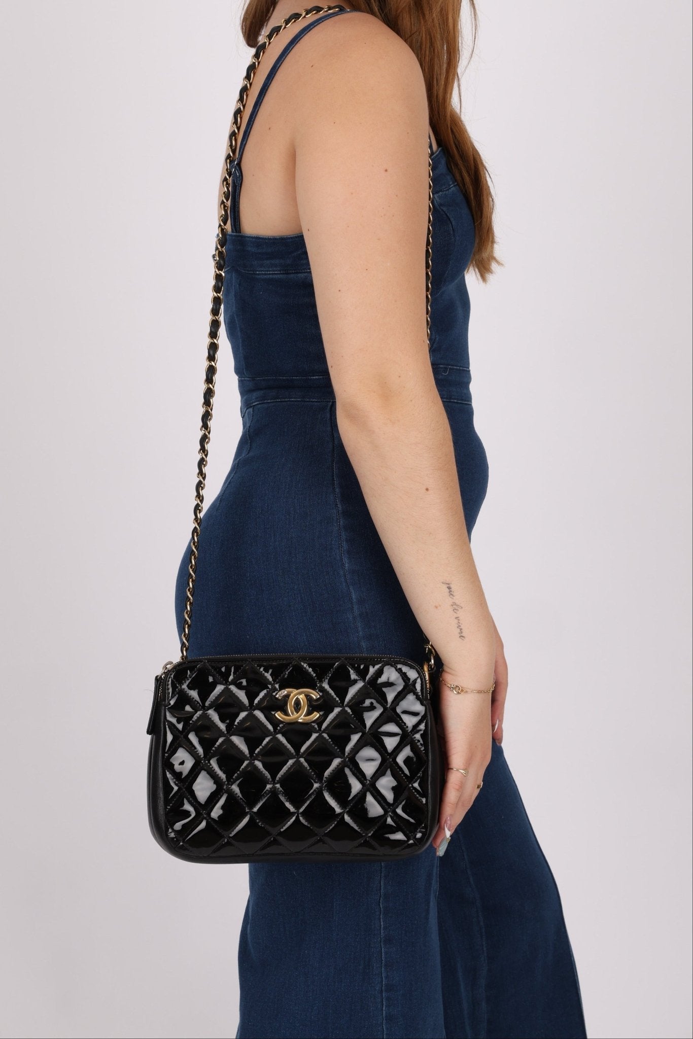 Chanel 2014 Patent Double Zip Camera Bag - FashioNica