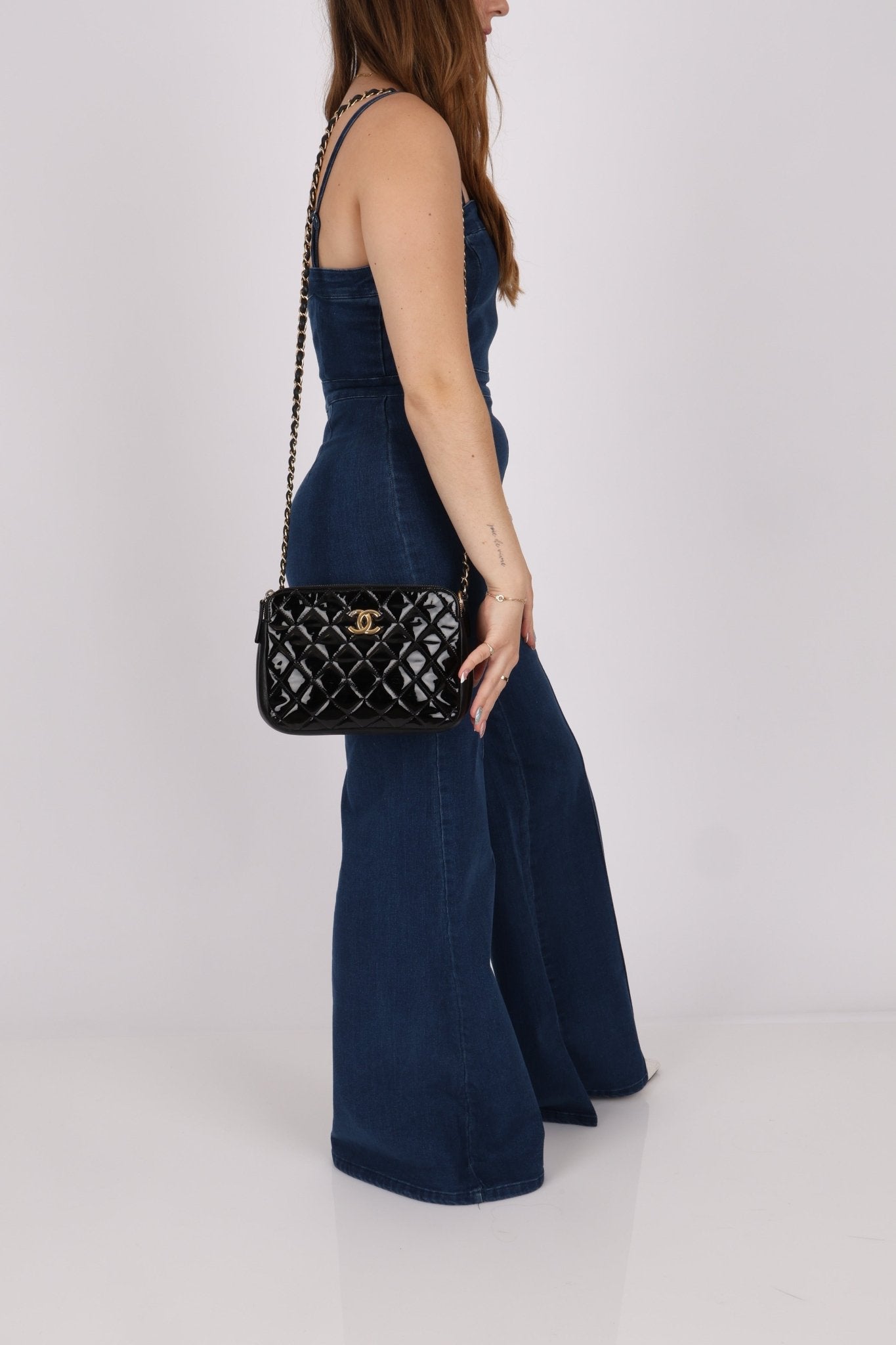 Chanel 2014 Patent Double Zip Camera Bag - FashioNica