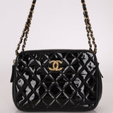 Chanel 2014 Patent Double Zip Camera Bag - FashioNica
