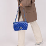 Chanel 2014 Patent Medium Turnlock Single Flap Bag - FashioNica