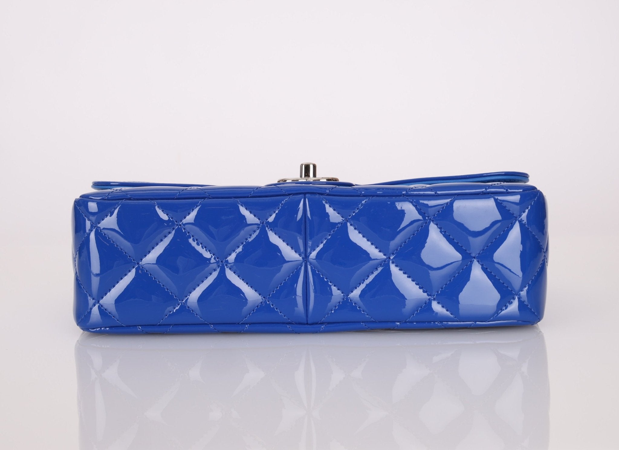 Chanel 2014 Patent Medium Turnlock Single Flap Bag - FashioNica