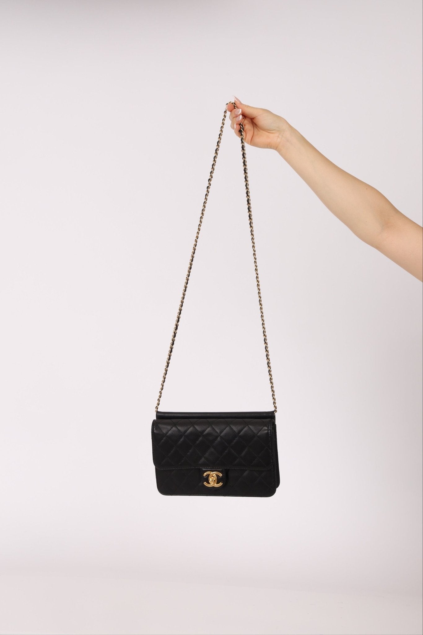 Chanel 2014 Quilted Lambskin Medium Turnlock Flap - FashioNica
