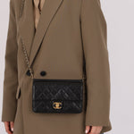 Chanel 2014 Quilted Lambskin Medium Turnlock Flap - FashioNica