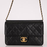 Chanel 2014 Quilted Lambskin Medium Turnlock Flap - FashioNica