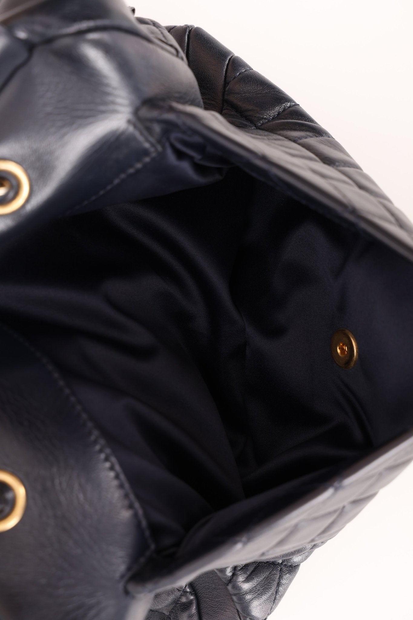 Chanel 2014 Quilted Lambskin Navy Classic Flap Chain Tote - FashioNica