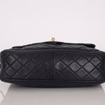 Chanel 2014 Quilted Lambskin Navy Classic Flap Chain Tote - FashioNica