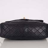 Chanel 2014 Quilted Lambskin Navy Classic Flap Chain Tote - FashioNica