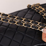 Chanel 2014 Quilted Lambskin Navy Classic Flap Chain Tote - FashioNica