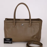 Chanel 2014 Taupe Calfskin Cerf Executive Medium Tote - FashioNica
