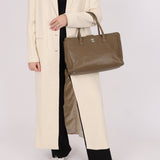 Chanel 2014 Taupe Calfskin Cerf Executive Medium Tote - FashioNica