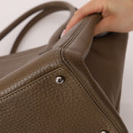 Chanel 2014 Taupe Calfskin Cerf Executive Medium Tote - FashioNica