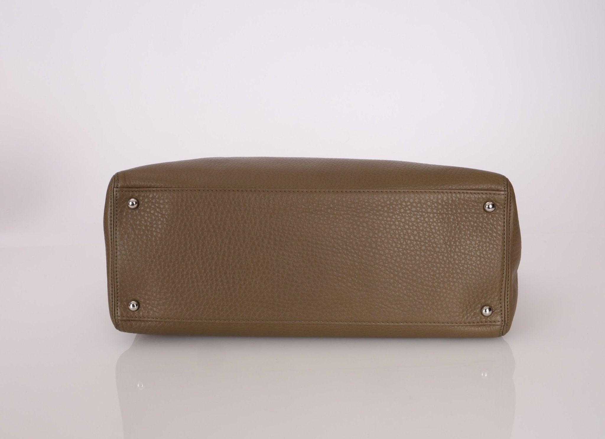 Chanel 2014 Taupe Calfskin Cerf Executive Medium Tote - FashioNica