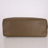 Chanel 2014 Taupe Calfskin Cerf Executive Medium Tote - FashioNica