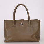Chanel 2014 Taupe Calfskin Cerf Executive Medium Tote - FashioNica