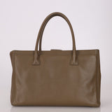 Chanel 2014 Taupe Calfskin Cerf Executive Medium Tote - FashioNica