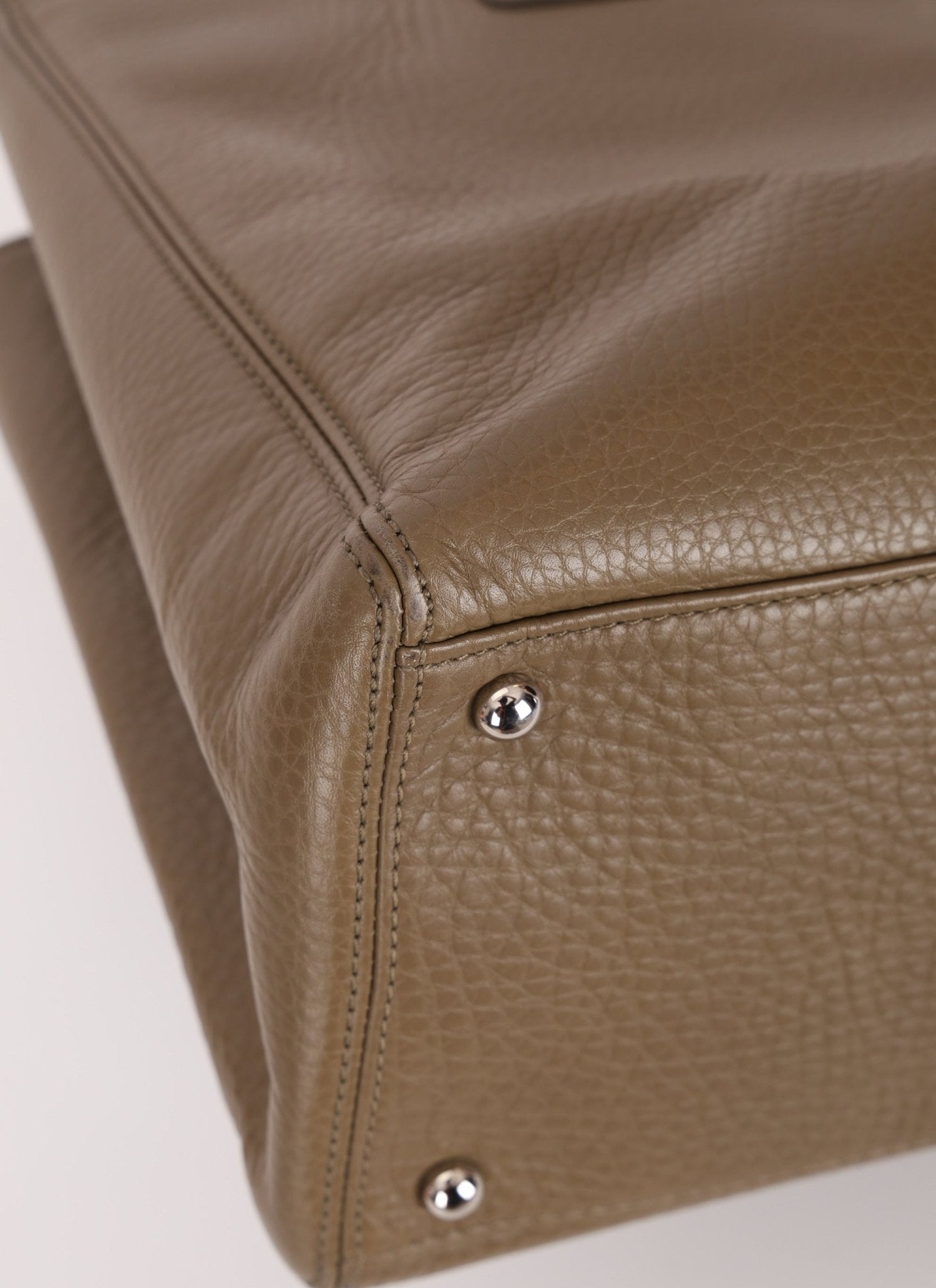 Chanel 2014 Taupe Calfskin Cerf Executive Medium Tote - FashioNica