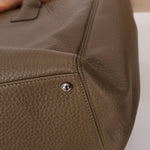 Chanel 2014 Taupe Calfskin Cerf Executive Medium Tote - FashioNica