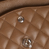 Chanel 2014 Taupe Caviar Medium Classic Double Flap SHW - FashioNica