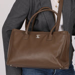 Chanel 2014 Taupe Medium Executive Tote w/ Strap - FashioNica