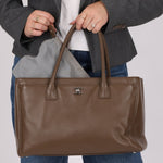 Chanel 2014 Taupe Medium Executive Tote w/ Strap - FashioNica