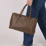 Chanel 2014 Taupe Medium Executive Tote w/ Strap - FashioNica