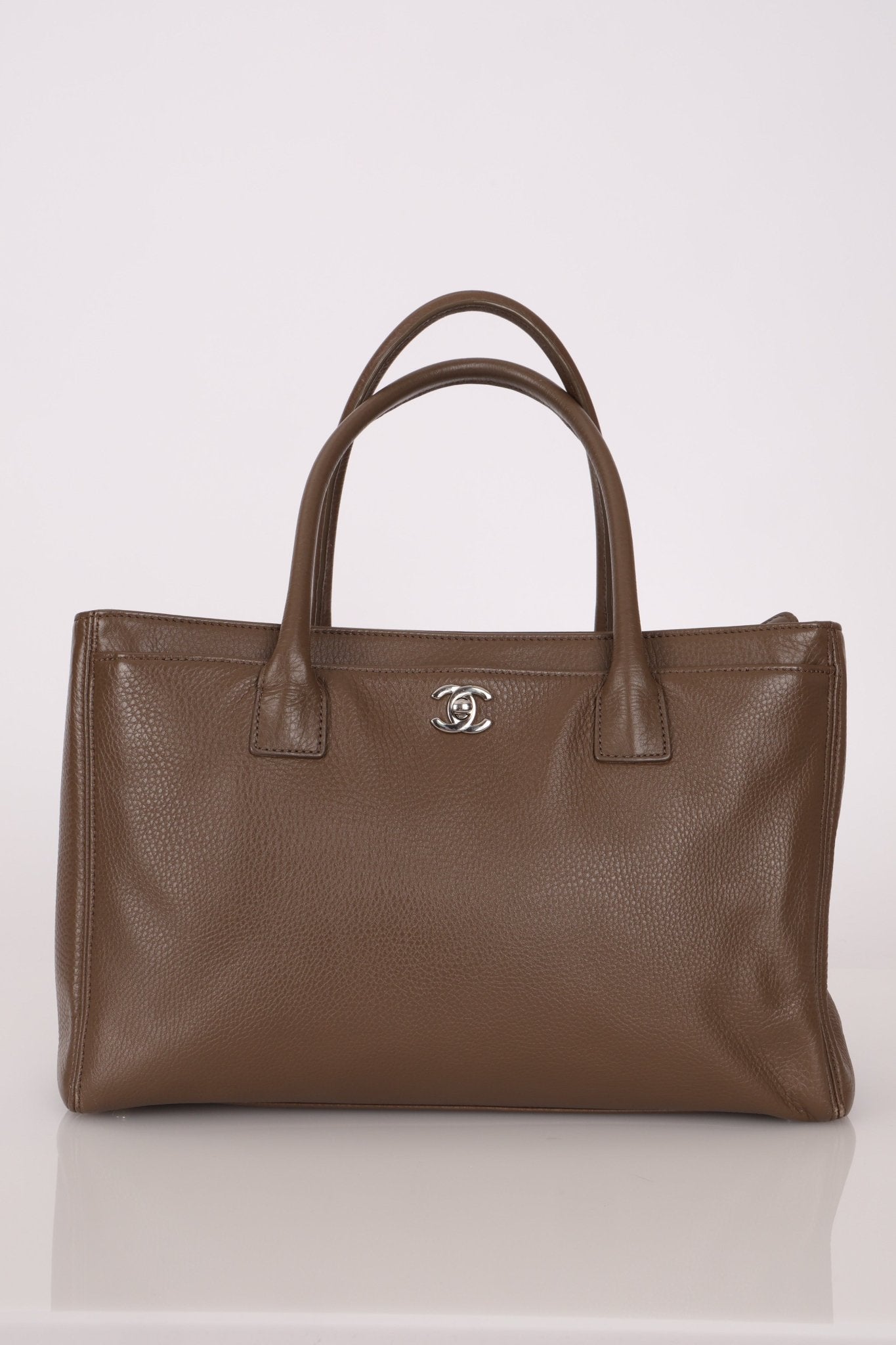 Chanel 2014 Taupe Medium Executive Tote w/ Strap - FashioNica