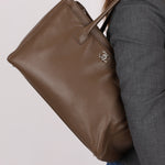 Chanel 2014 Taupe Medium Executive Tote w/ Strap - FashioNica