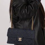 Chanel 2014 Triple Stitch Iridescent Medium Flap Bag - FashioNica