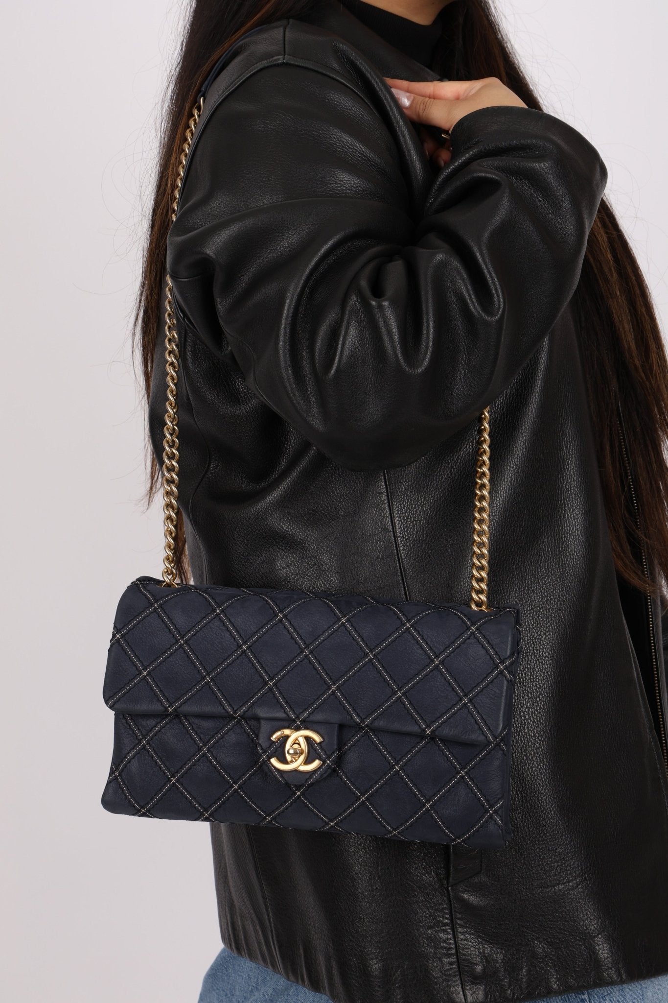 Chanel 2014 Triple Stitch Iridescent Medium Flap Bag - FashioNica