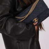 Chanel 2014 Triple Stitch Iridescent Medium Flap Bag - FashioNica