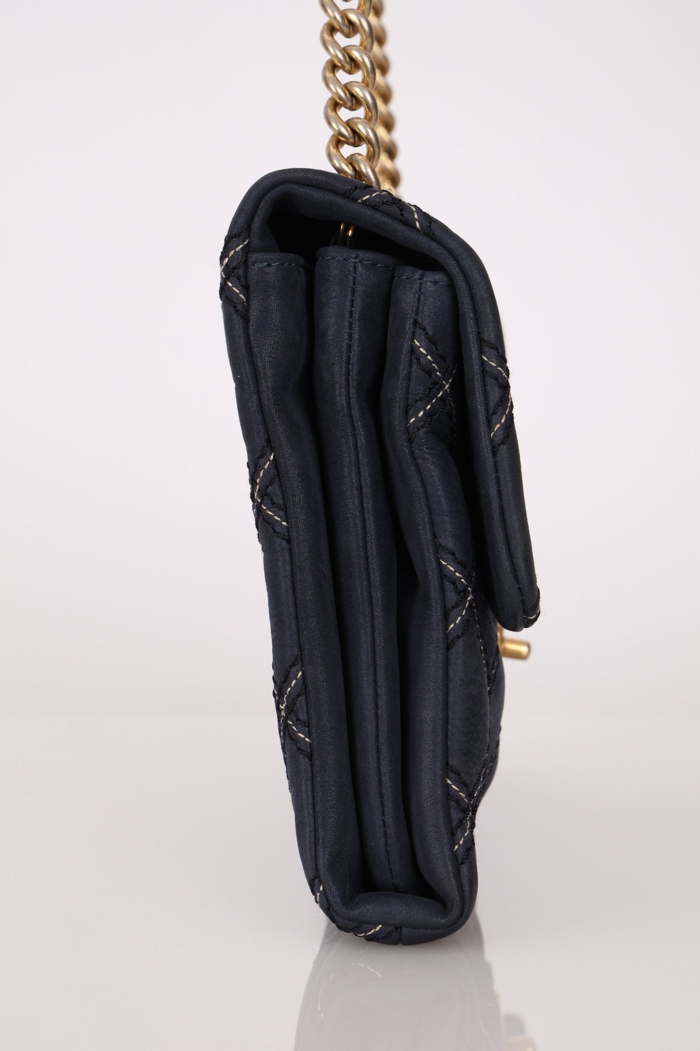 Chanel 2014 Triple Stitch Iridescent Medium Flap Bag - FashioNica