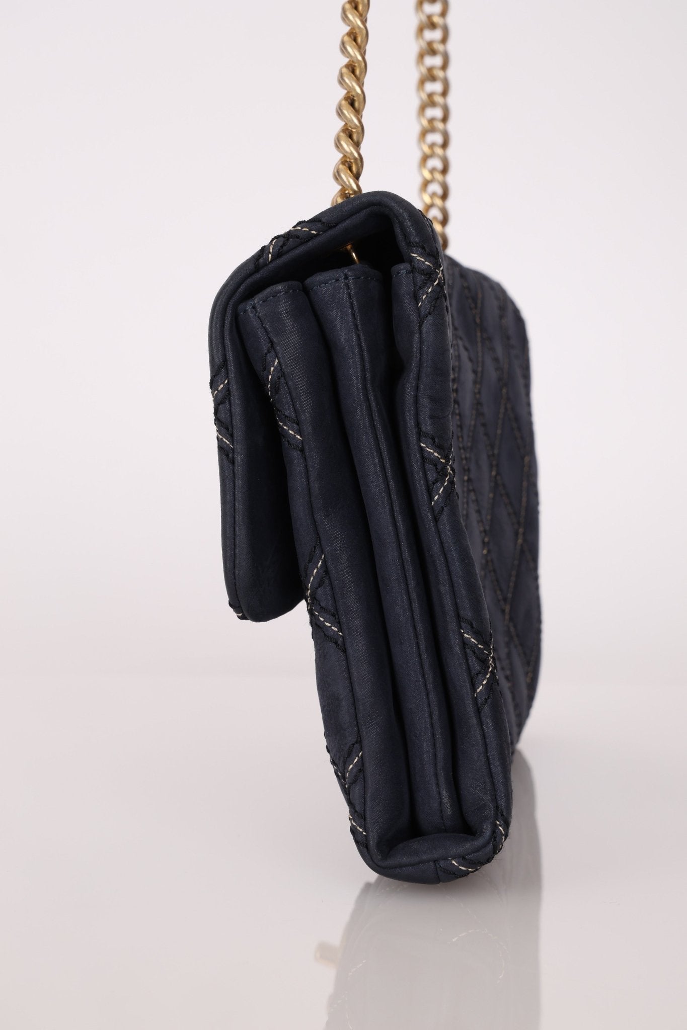 Chanel 2014 Triple Stitch Iridescent Medium Flap Bag - FashioNica