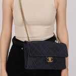 Chanel 2014 Triple Stitch Iridescent Medium Flap Bag - FashioNica