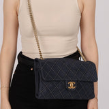 Chanel 2014 Triple Stitch Iridescent Medium Flap Bag - FashioNica