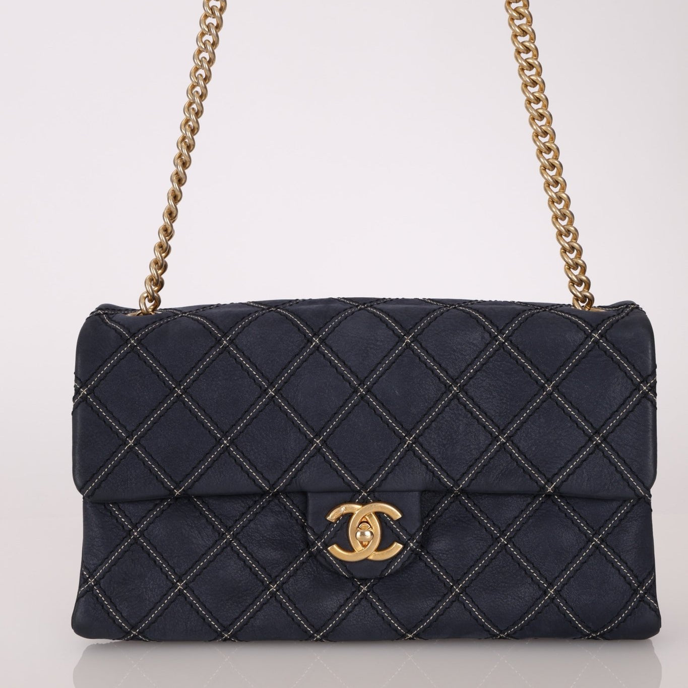 Chanel 2014 Triple Stitch Iridescent Medium Flap Bag - FashioNica