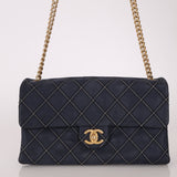 Chanel 2014 Triple Stitch Iridescent Medium Flap Bag - FashioNica