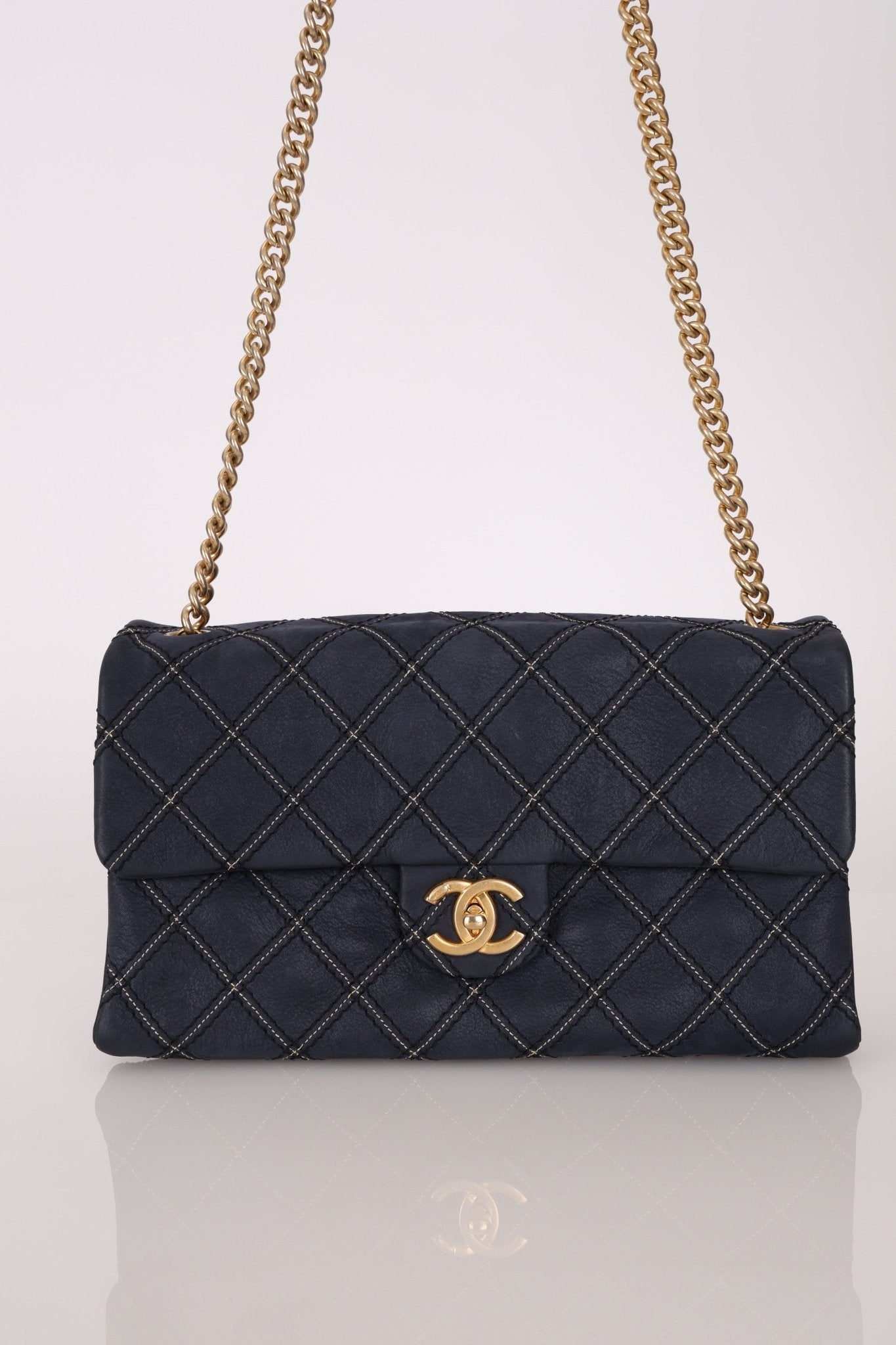 Chanel 2014 Triple Stitch Iridescent Medium Flap Bag - FashioNica