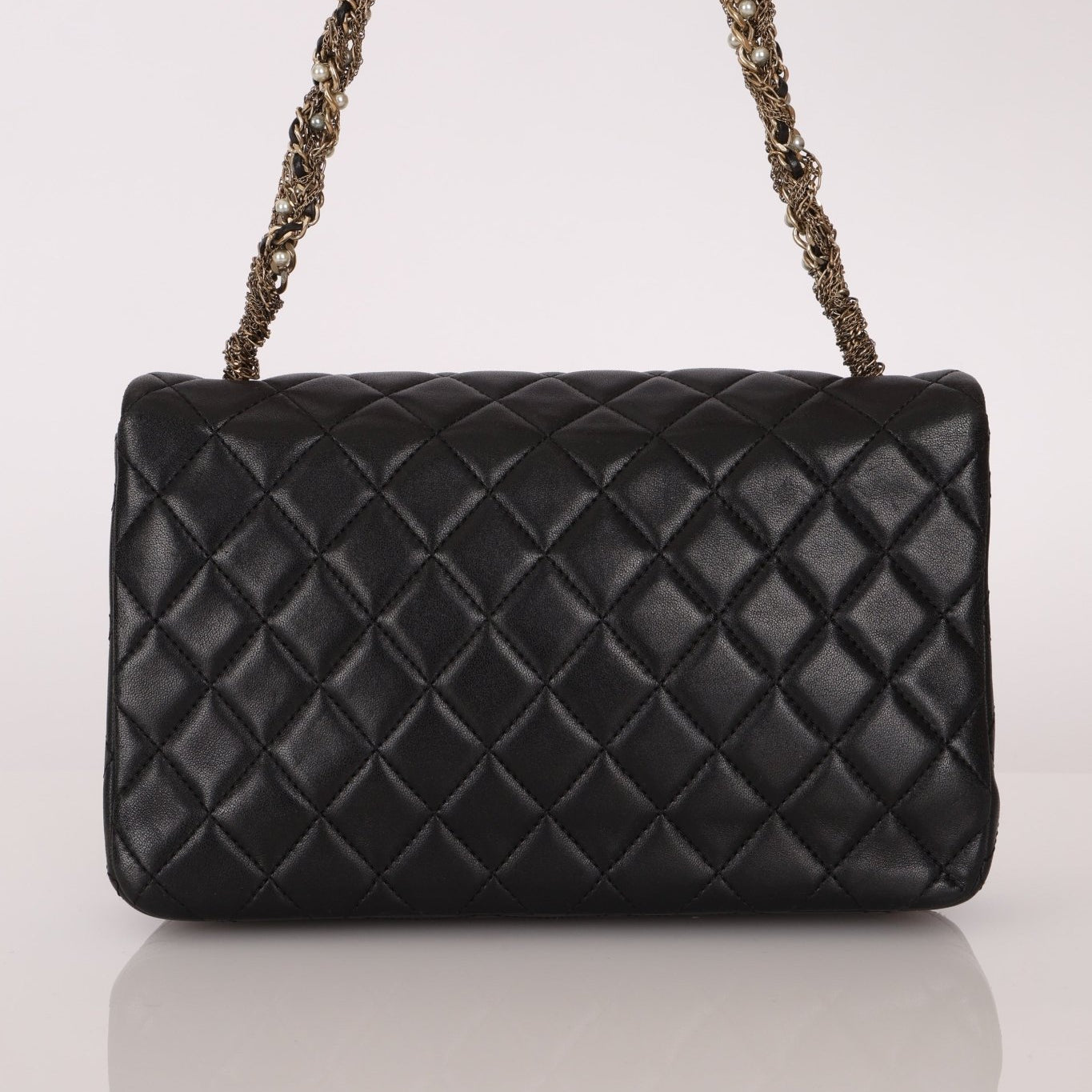 Chanel 2014 Westminster Lambskin Pearl Chain Flap - FashioNica