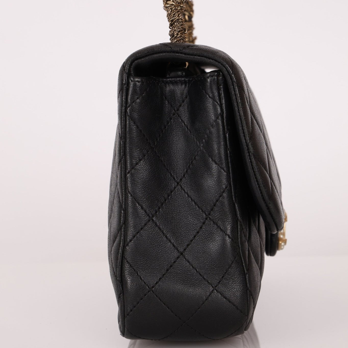 Chanel 2014 Westminster Lambskin Pearl Chain Flap - FashioNica